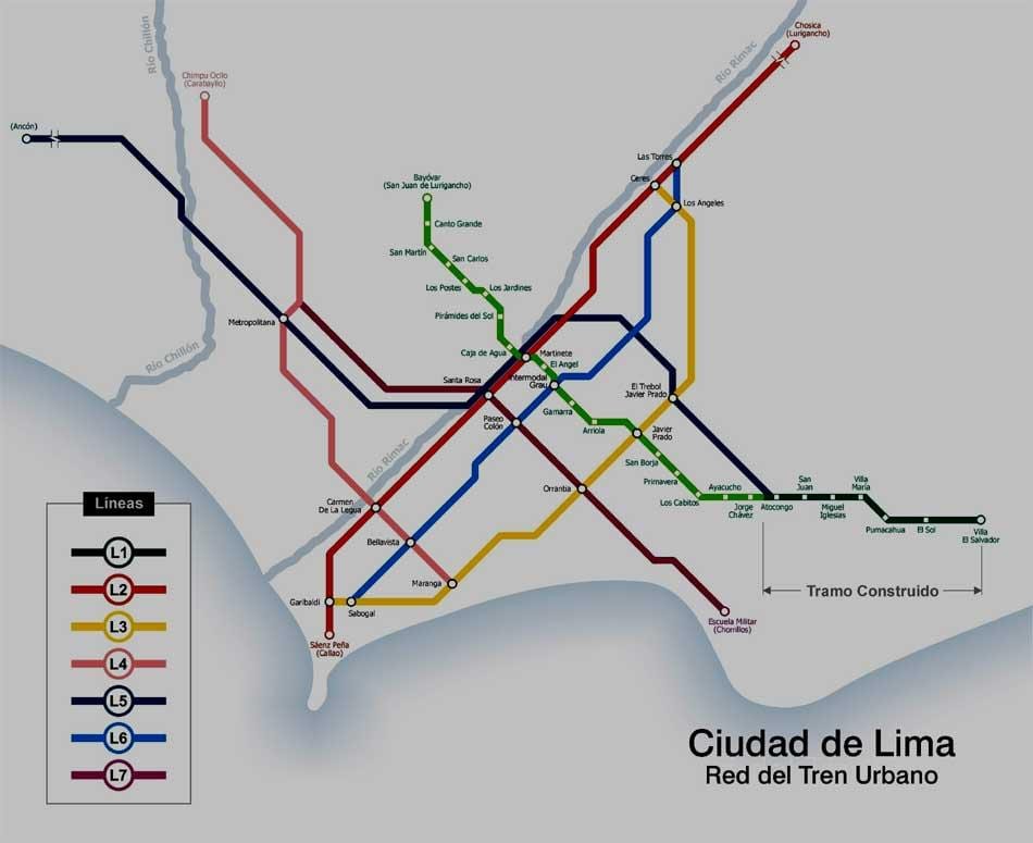 Метро Lima Перу карті