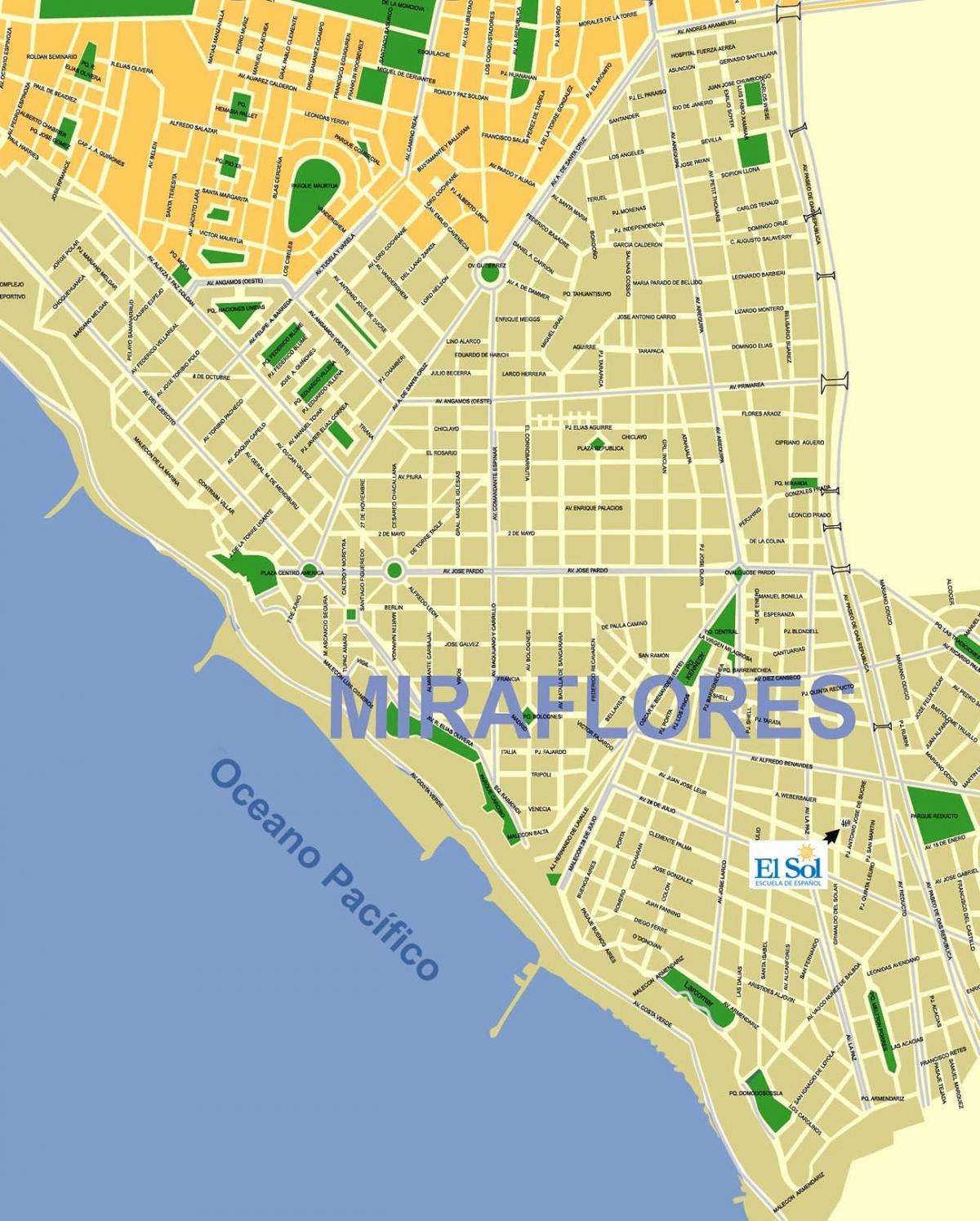 мірафлорес карта, Ліма 