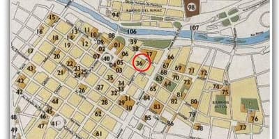 Карта історичного центру Ліми